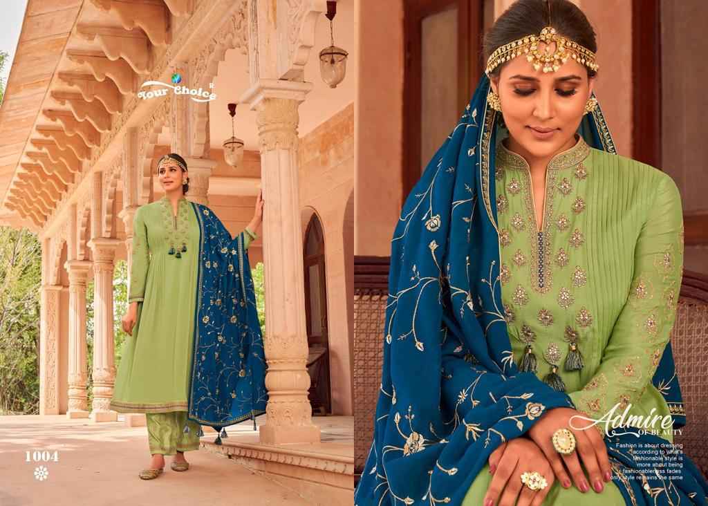 Your Choie Mutiyar Chinon Dress Material 4 pcs Catalogue