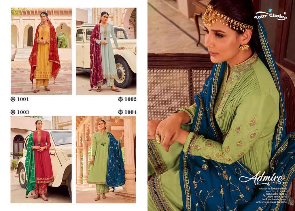 Your Choie Mutiyar Chinon Dress Material 4 pcs Catalogue