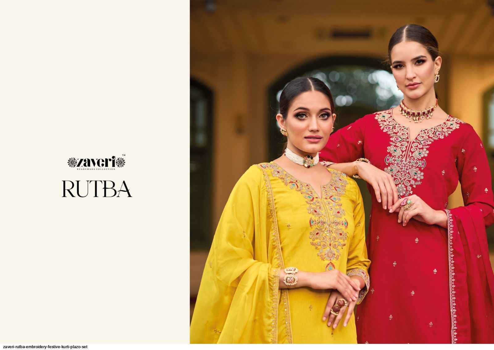 Zaveri Rutba Roman Silk Kurti Combo 2 pcs Catalogue