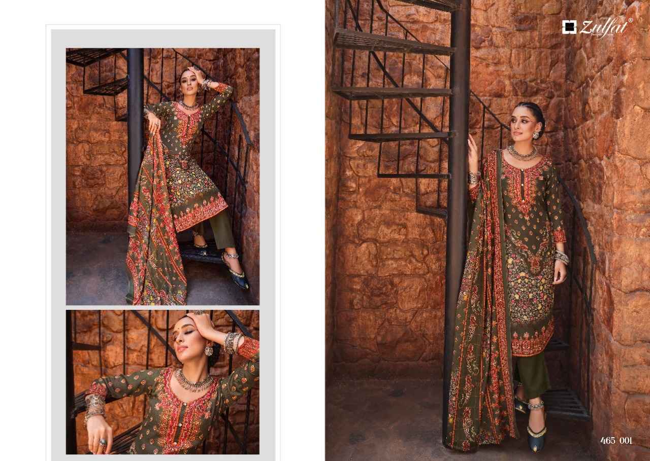 Zulfat Aisha Wool Pashmina Dress Material 10 pcs Catalogue