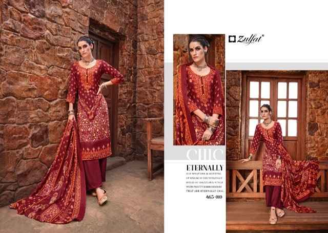 Zulfat Aisha Wool Pashmina Dress Material 10 pcs Catalogue