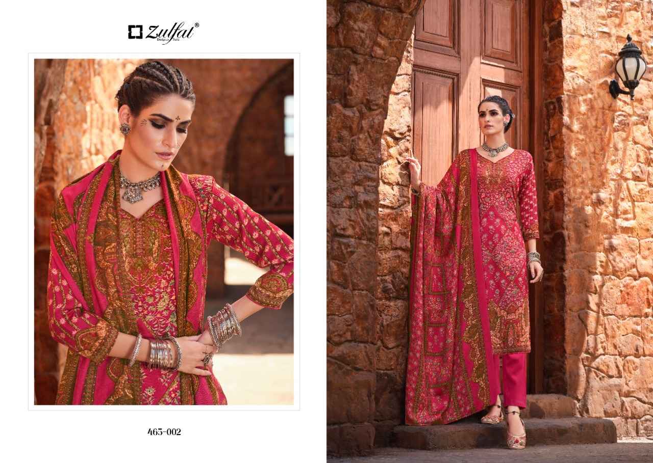 Zulfat Aisha Wool Pashmina Dress Material 10 pcs Catalogue