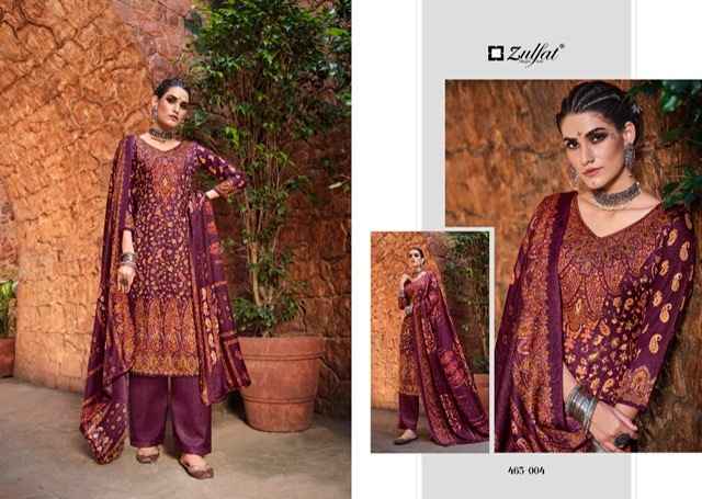 Zulfat Aisha Wool Pashmina Dress Material 10 pcs Catalogue