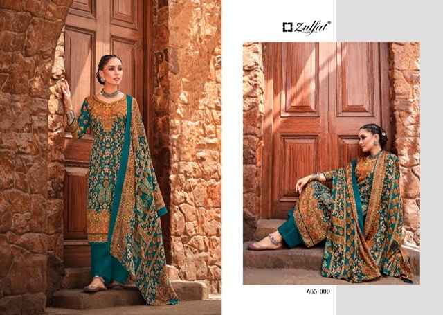 Zulfat Aisha Wool Pashmina Dress Material 10 pcs Catalogue