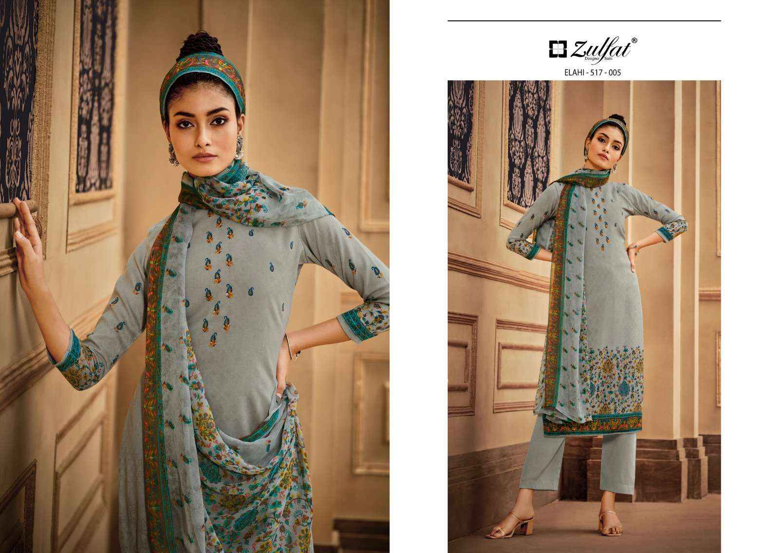 Zulfat Elahi Pashmina Dress Material 10 pcs Catalogue