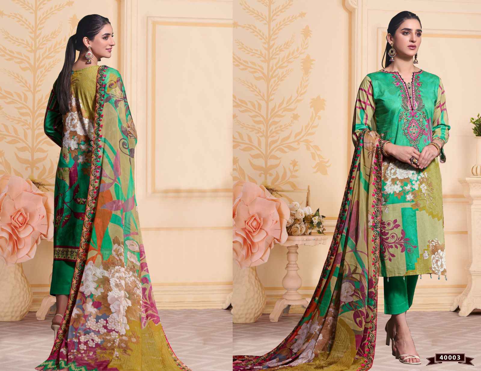 Apna Cotton Razia Sultan Vol 40 Cotton Dress Material 10 pcs Catalogue