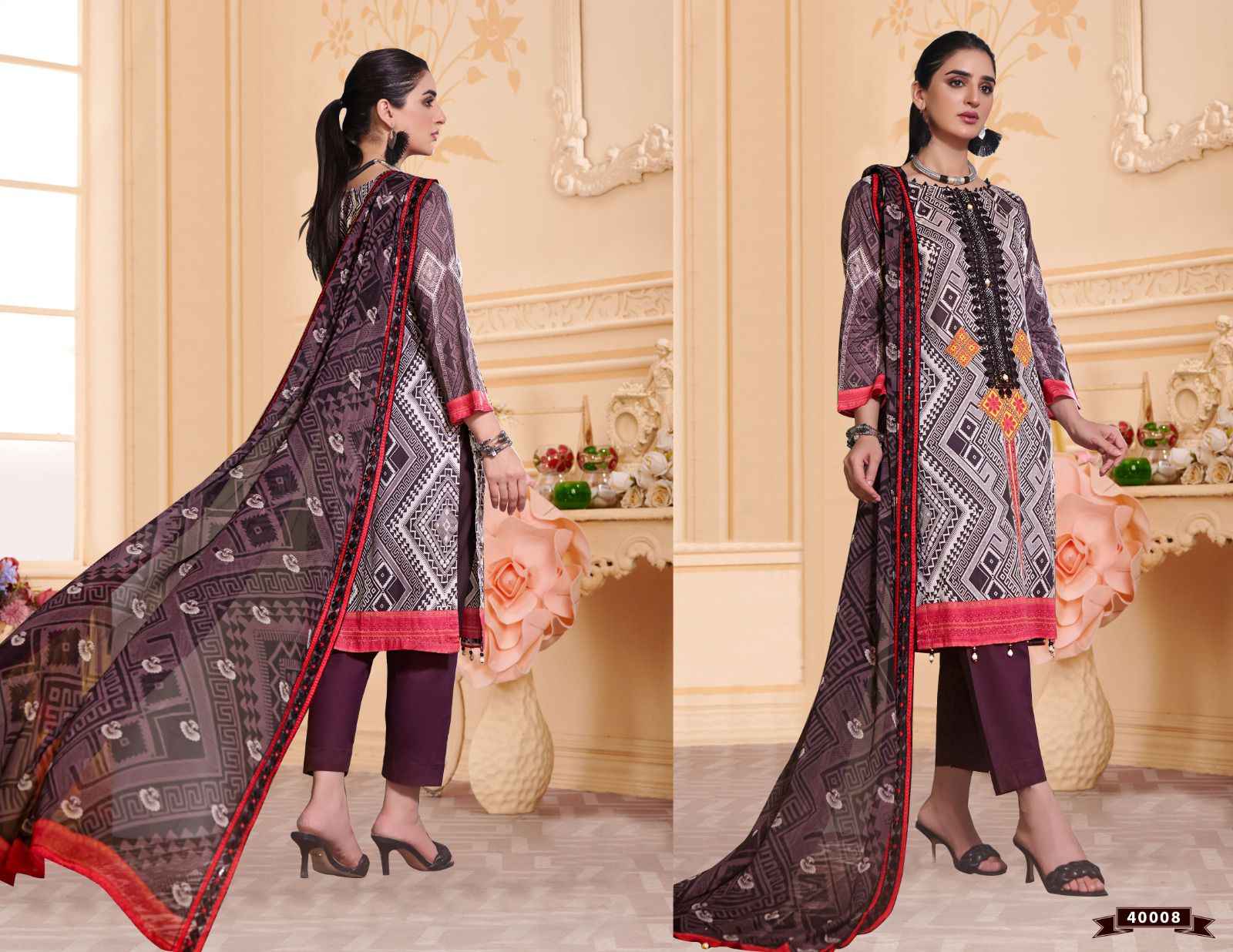 Apna Cotton Razia Sultan Vol 40 Cotton Dress Material 10 pcs Catalogue