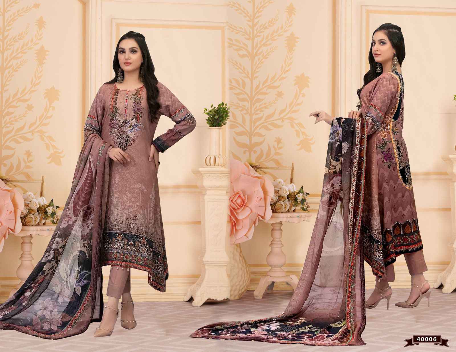 Apna Cotton Razia Sultan Vol 40 Cotton Dress Material 10 pcs Catalogue