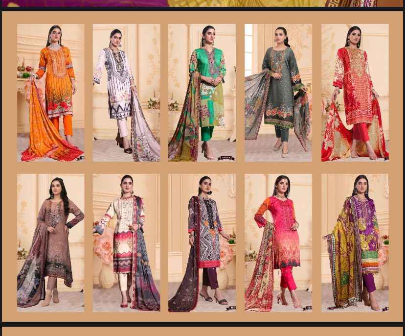 Apna Cotton Razia Sultan Vol 40 Cotton Dress Material 10 pcs Catalogue