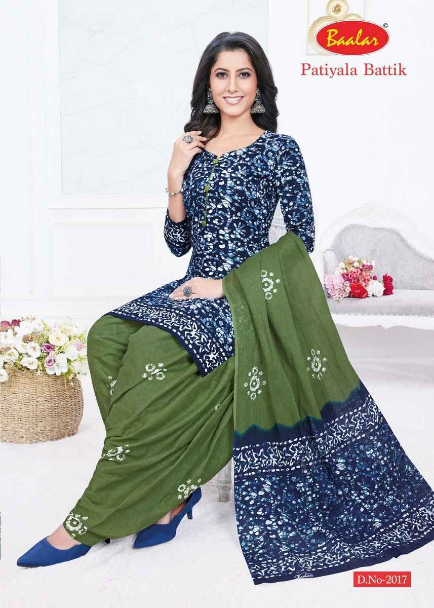 Baalar Battik Patiyala Special Vol 2 Cotton Dress Material Wholesale Suits Supplier