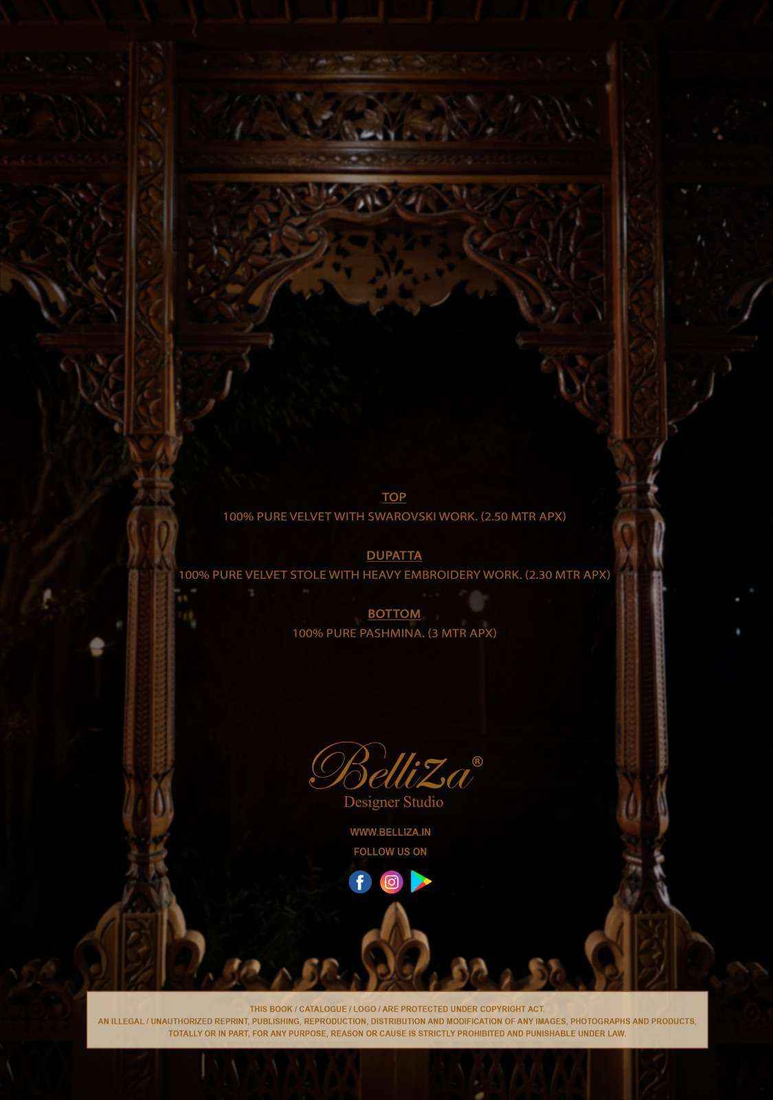 Belliza Noor-E-Shama Reloaded Vol 2 Velvet Dress Material 6 pcs Catalogue