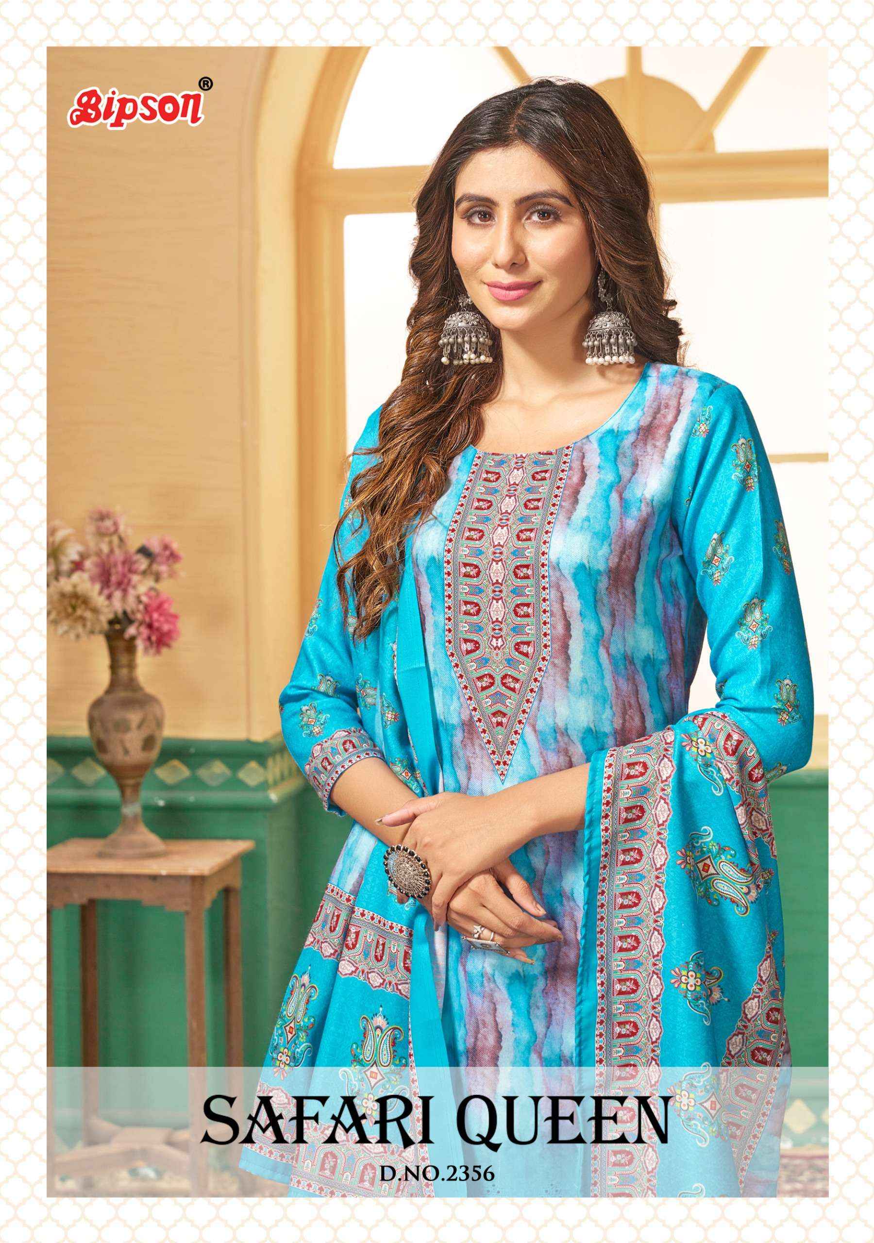 Bipson Safari Queen 2356 Pashmina Dress Material 4 pcs Catalogue