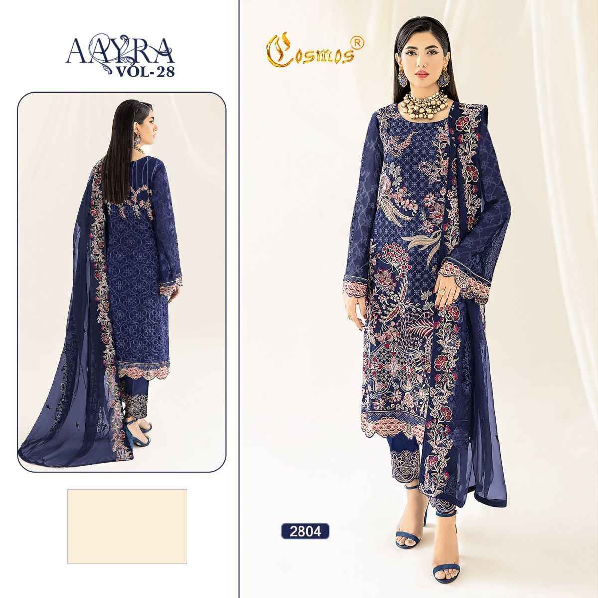 Cosmos Aayra Vol 28 Georgette Dress Material 5 pcs Catalogue