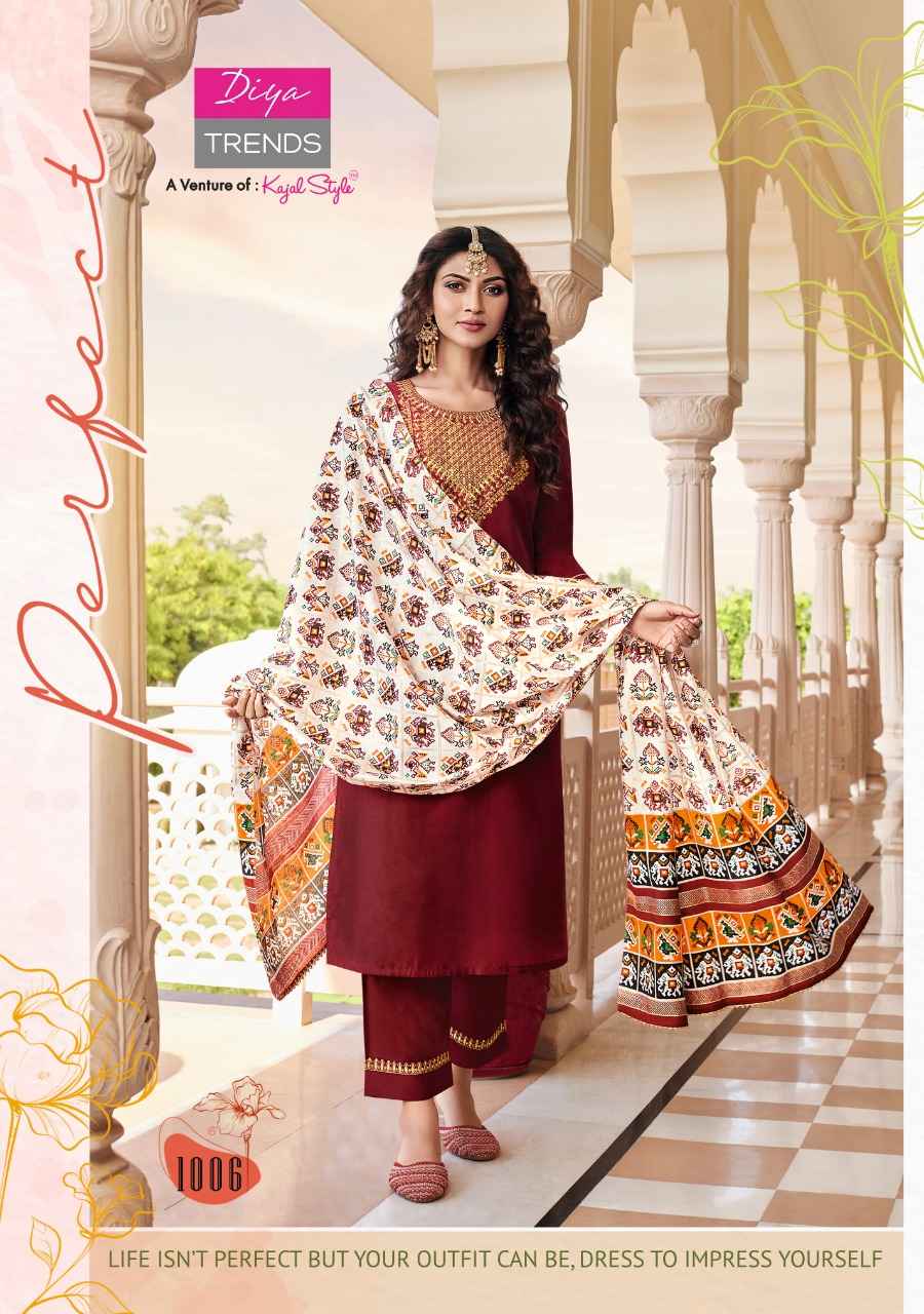 Diya Trends Veera Vol 1 Chanderi Kurti Combo 8 pcs Catalogue