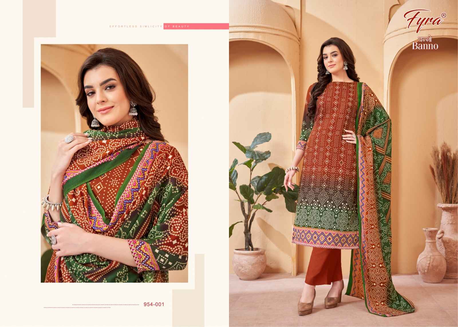 Fyra Designing Hub Banno Pashmina Dress Material 8 pcs Catalogue
