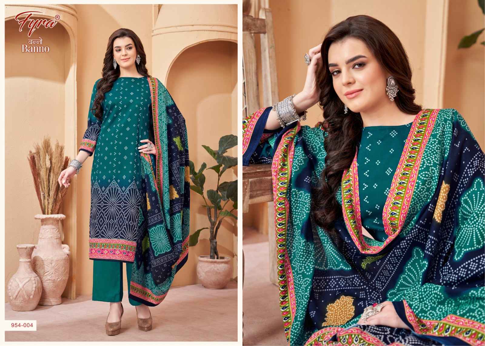 Fyra Designing Hub Banno Pashmina Dress Material 8 pcs Catalogue
