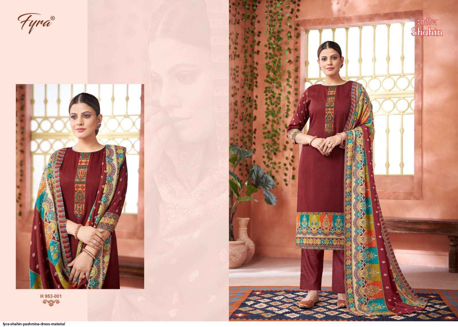 Fyra Shahin Pashmina Dress Material 8 pcs Catalogue
