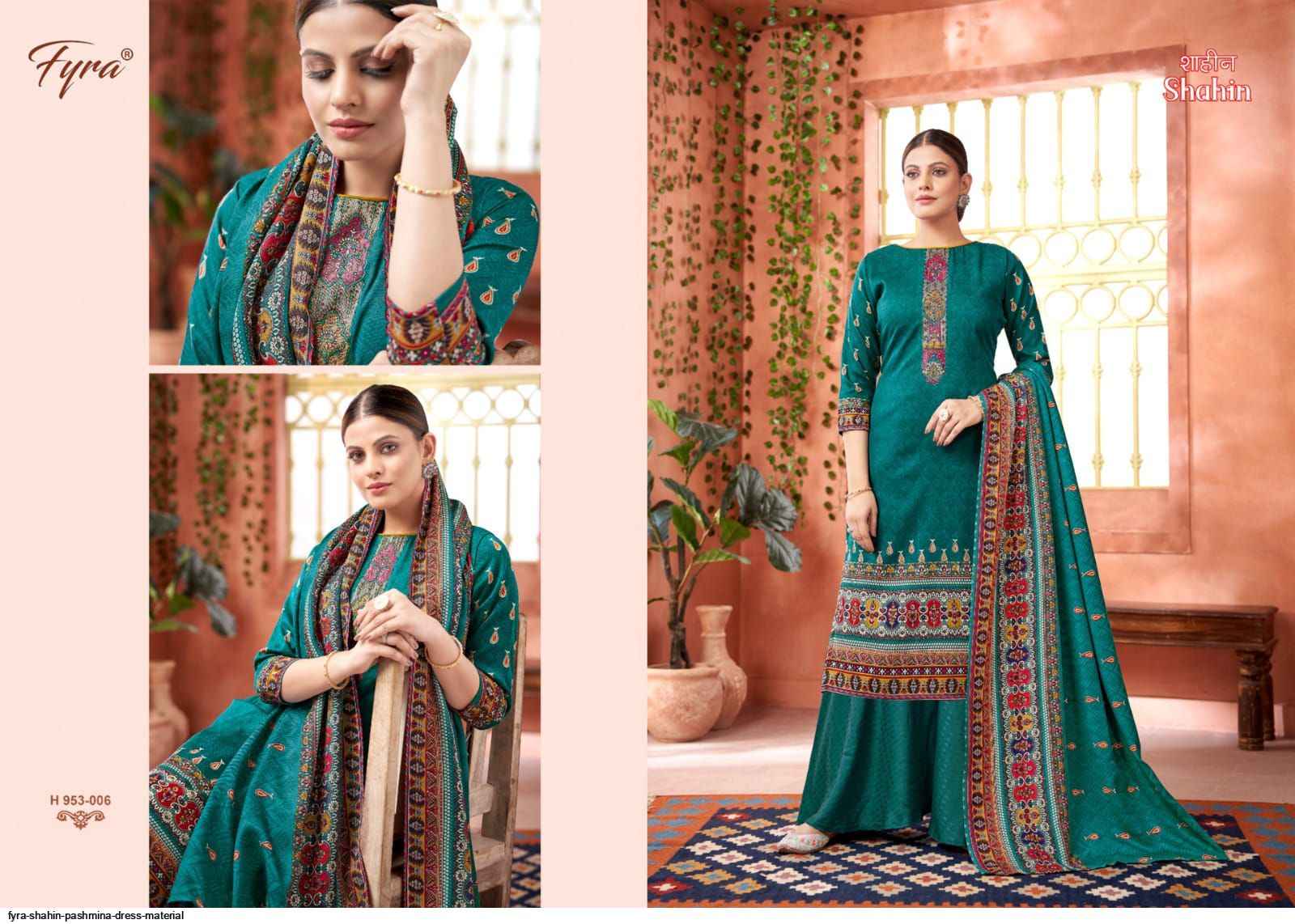 Fyra Shahin Pashmina Dress Material 8 pcs Catalogue
