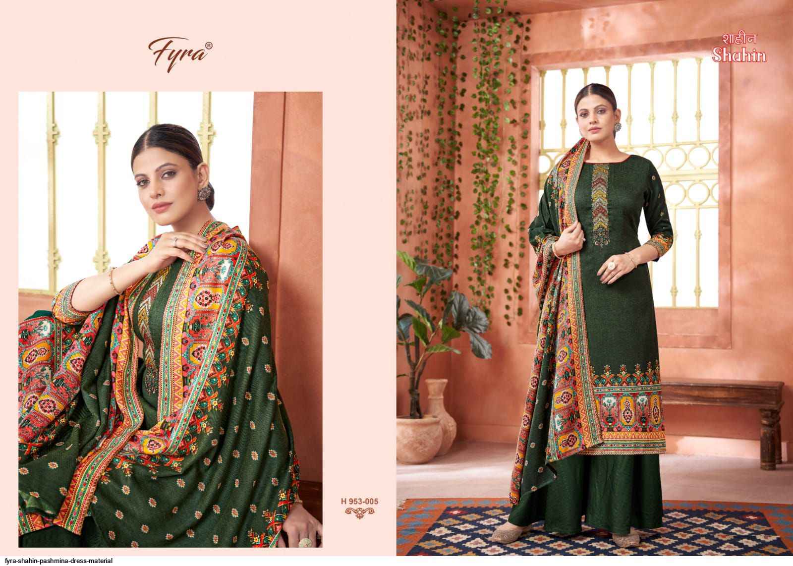 Fyra Shahin Pashmina Dress Material 8 pcs Catalogue