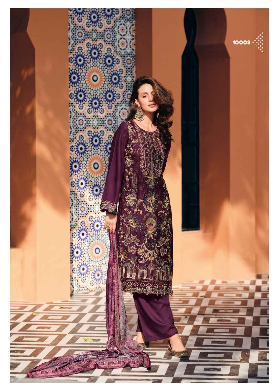 Gull Jee Raahi Pashmina Dress Material 5 pcs Catalogue