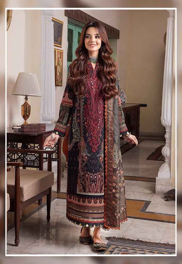Hala Zafira Vol 4 Lawn Cotton Dress Material 4 pcs Catalogue