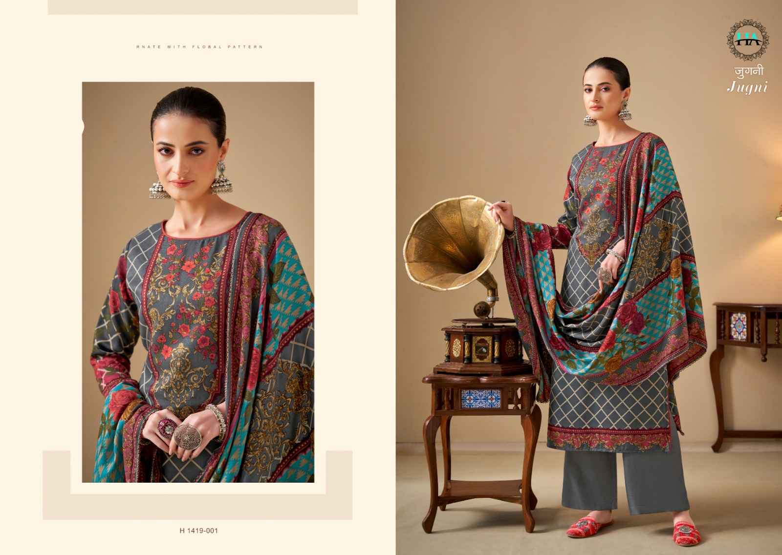 Harshit Fashion Hub Jugni Pashmina Dress Material 6 pcs Catalogue