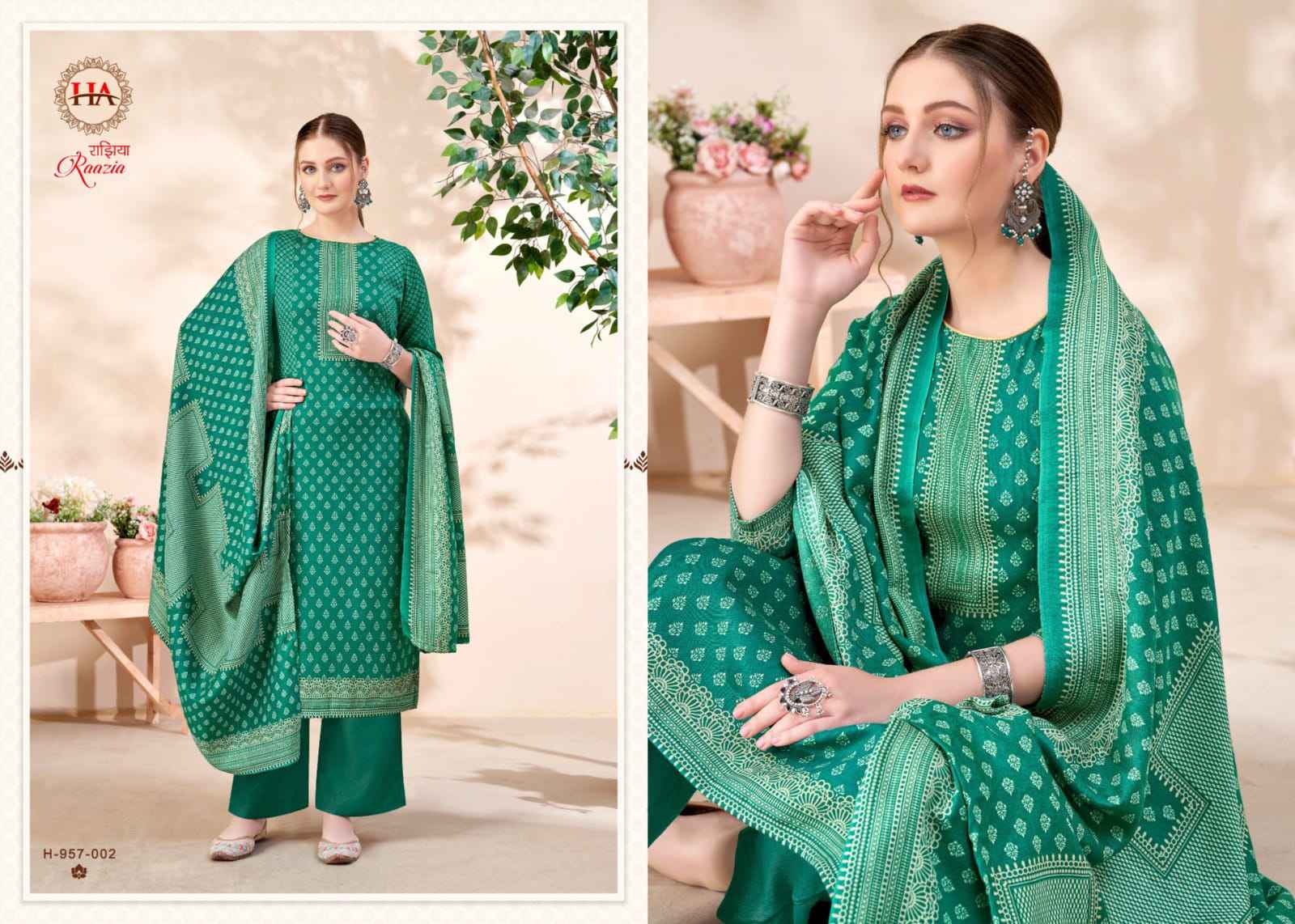 Harshit Fashion Hub Raazia Pashmina Dress Material 8 pcs Catalogue