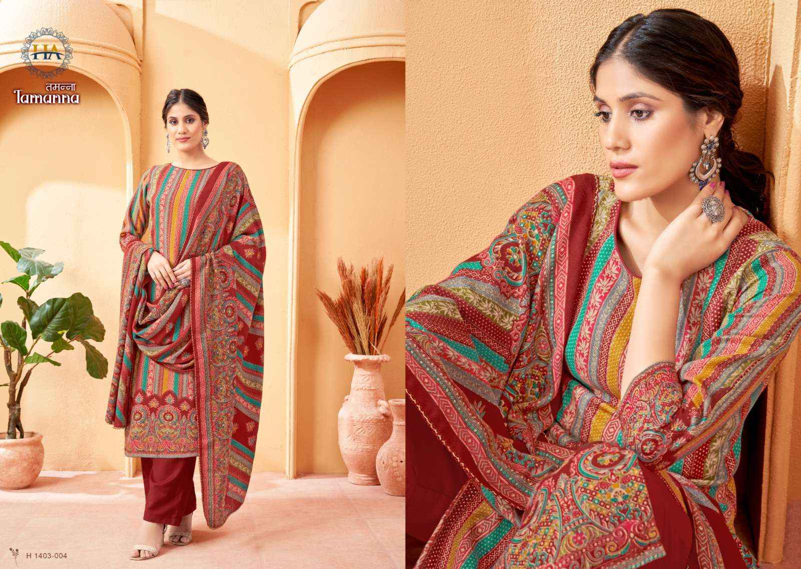 Harshit Fashion Tamanna Pashmina Dress Material 8 pcs Catalogue