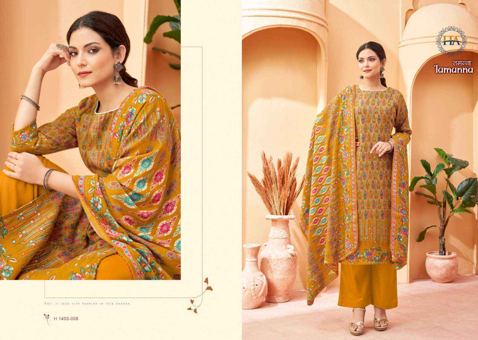 Harshit Fashion Tamanna Pashmina Dress Material 8 pcs Catalogue