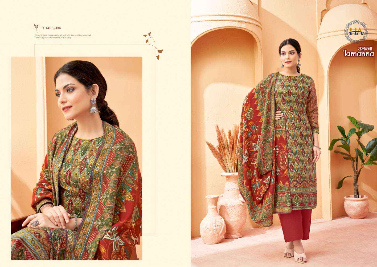 Harshit Fashion Tamanna Pashmina Dress Material 8 pcs Catalogue