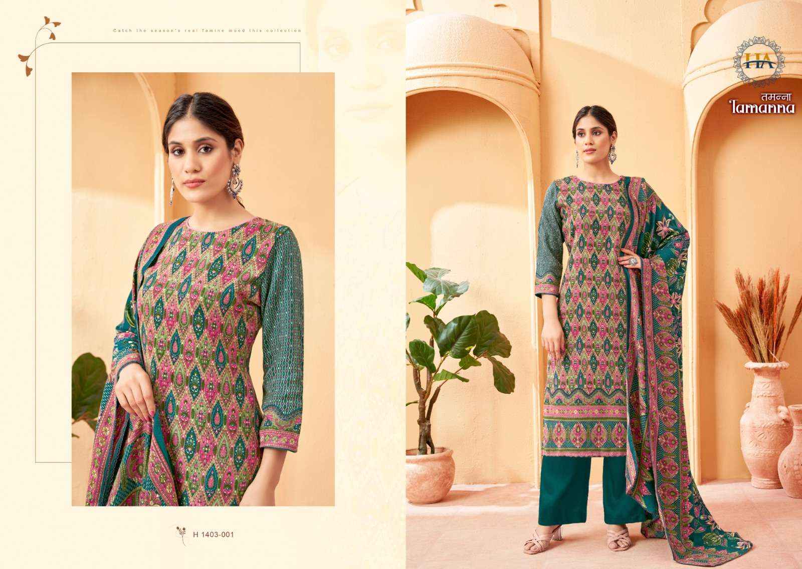 Harshit Fashion Tamanna Pashmina Dress Material 8 pcs Catalogue