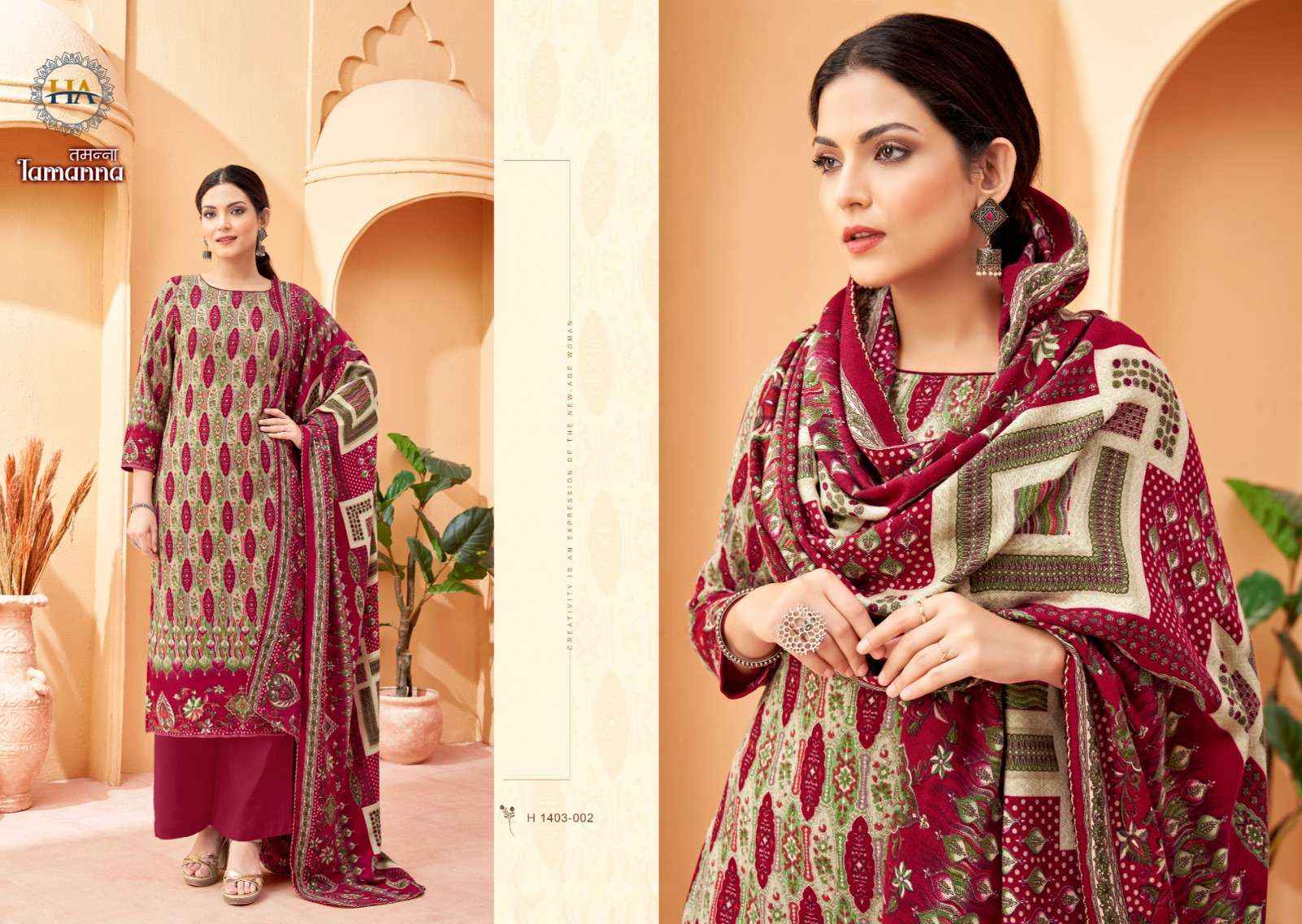 Harshit Fashion Tamanna Pashmina Dress Material 8 pcs Catalogue