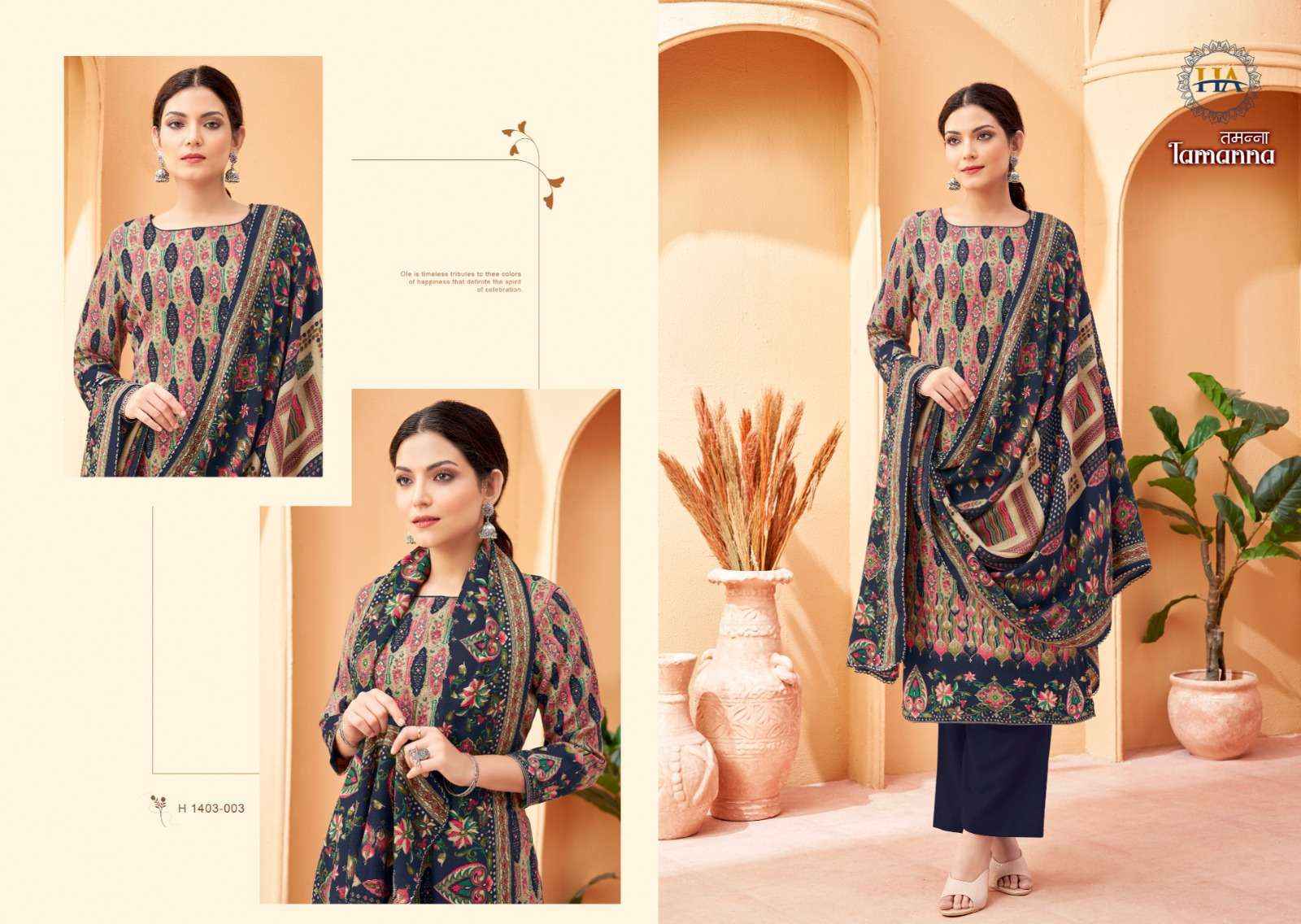 Harshit Fashion Tamanna Pashmina Dress Material 8 pcs Catalogue
