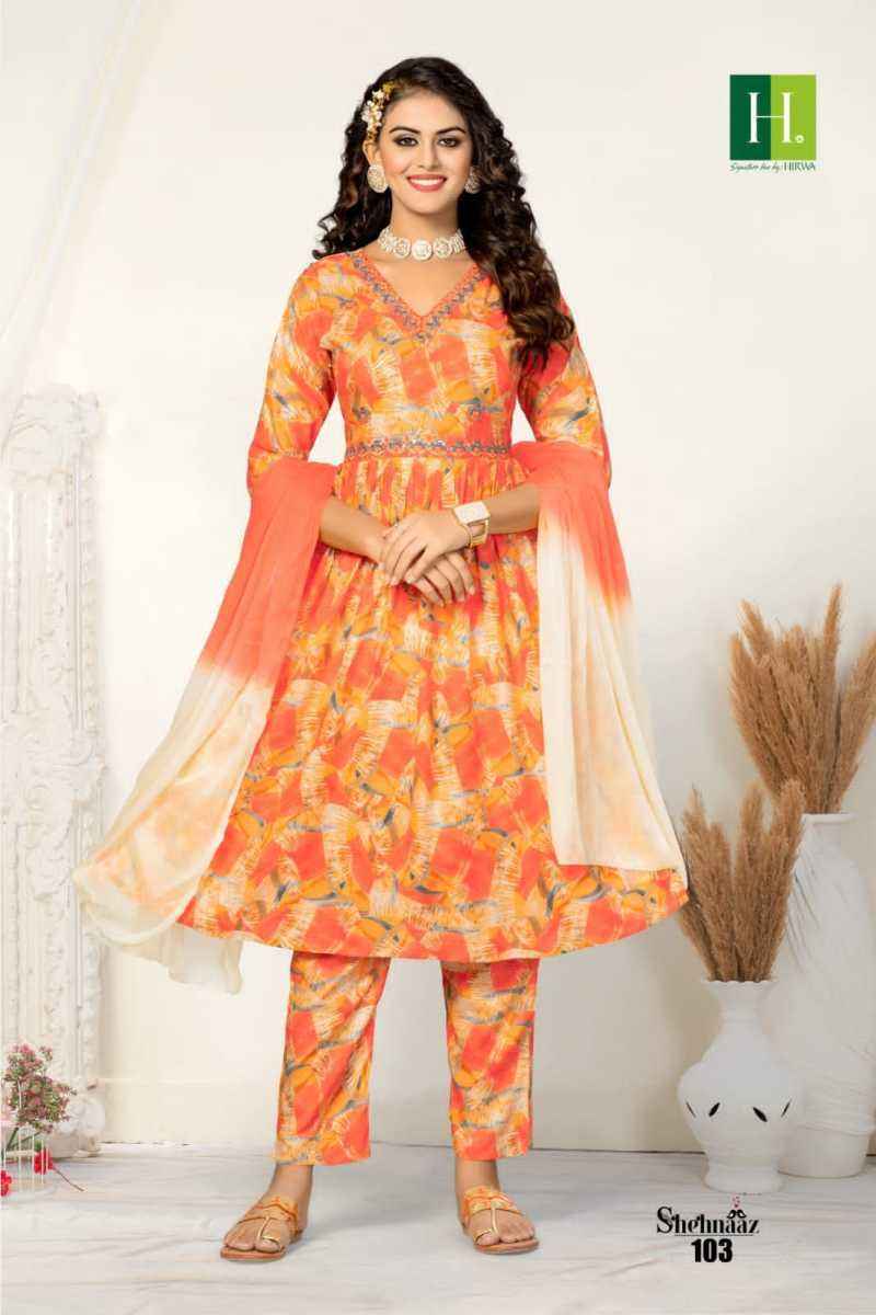 Hirwa Shehnaaz Rayon Kurti Combo 6 pcs Catalogue