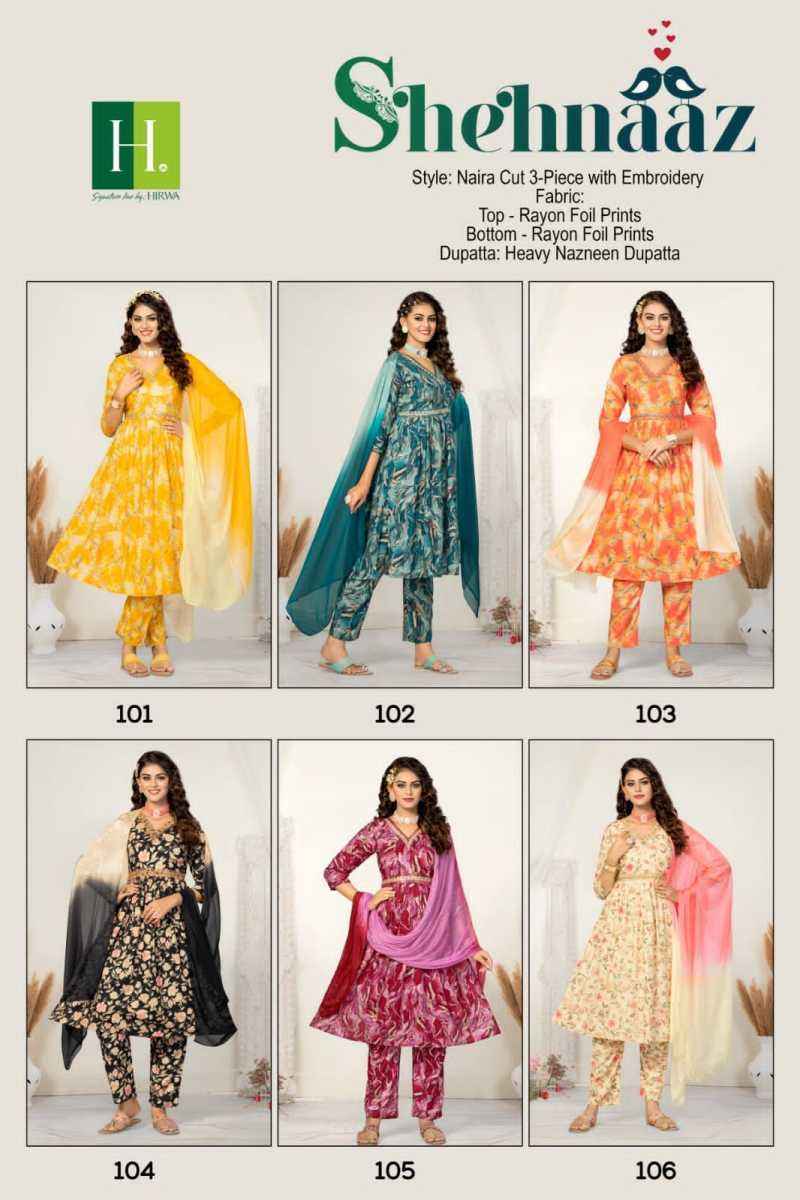 Hirwa Shehnaaz Rayon Kurti Combo 6 pcs Catalogue