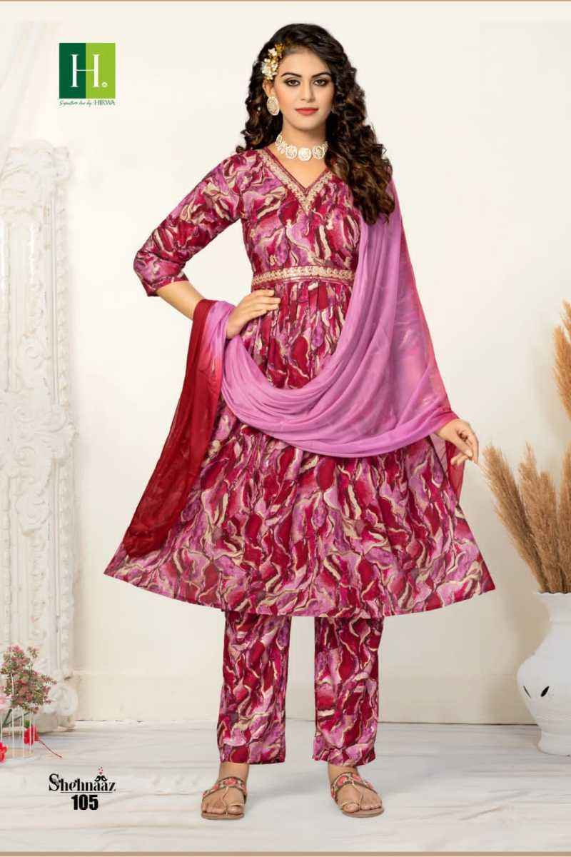 Hirwa Shehnaaz Rayon Kurti Combo 6 pcs Catalogue