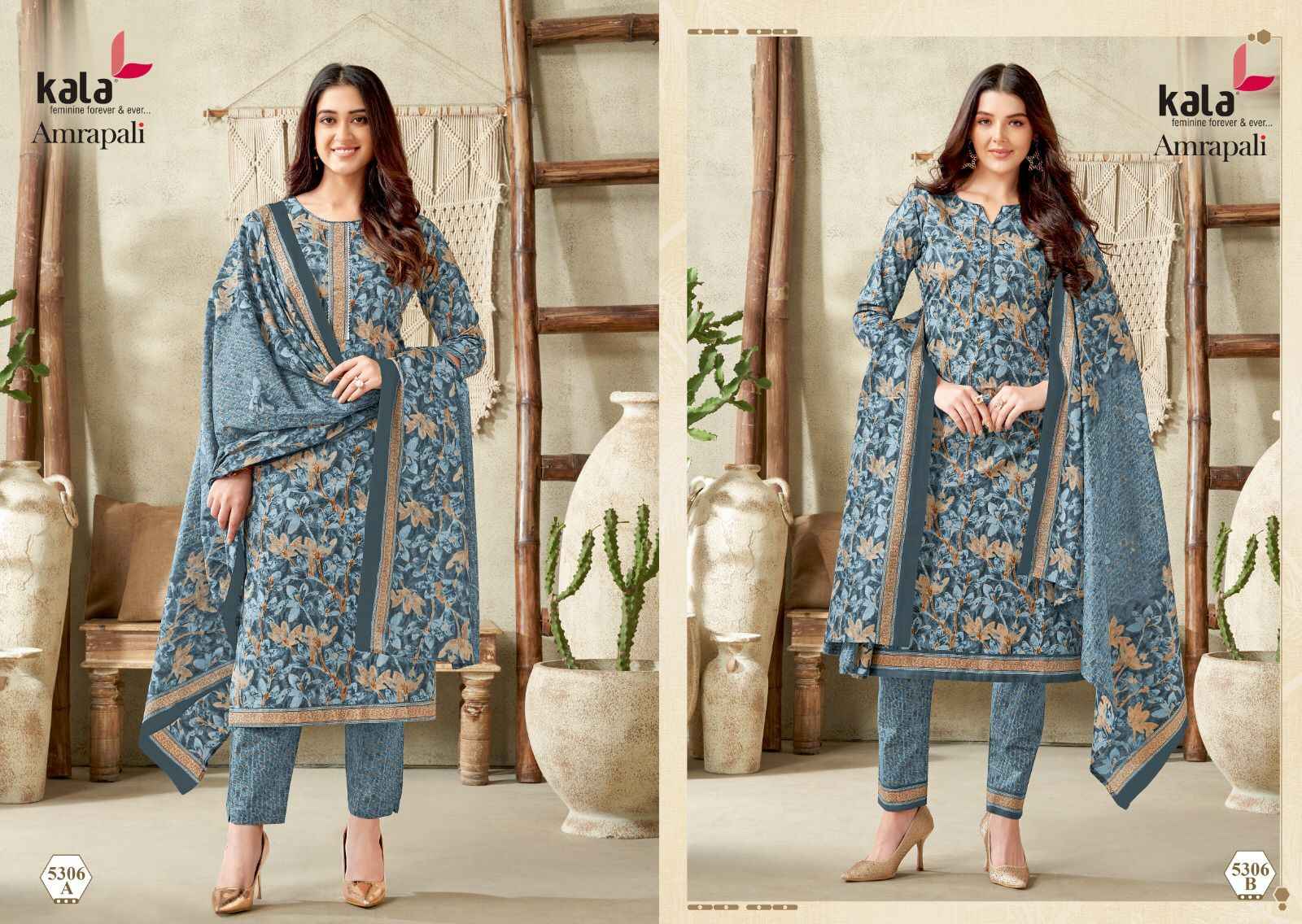 Kala Fashion Amrapali Vol 1 Cotton Dress Material 12 pcs Catalogue