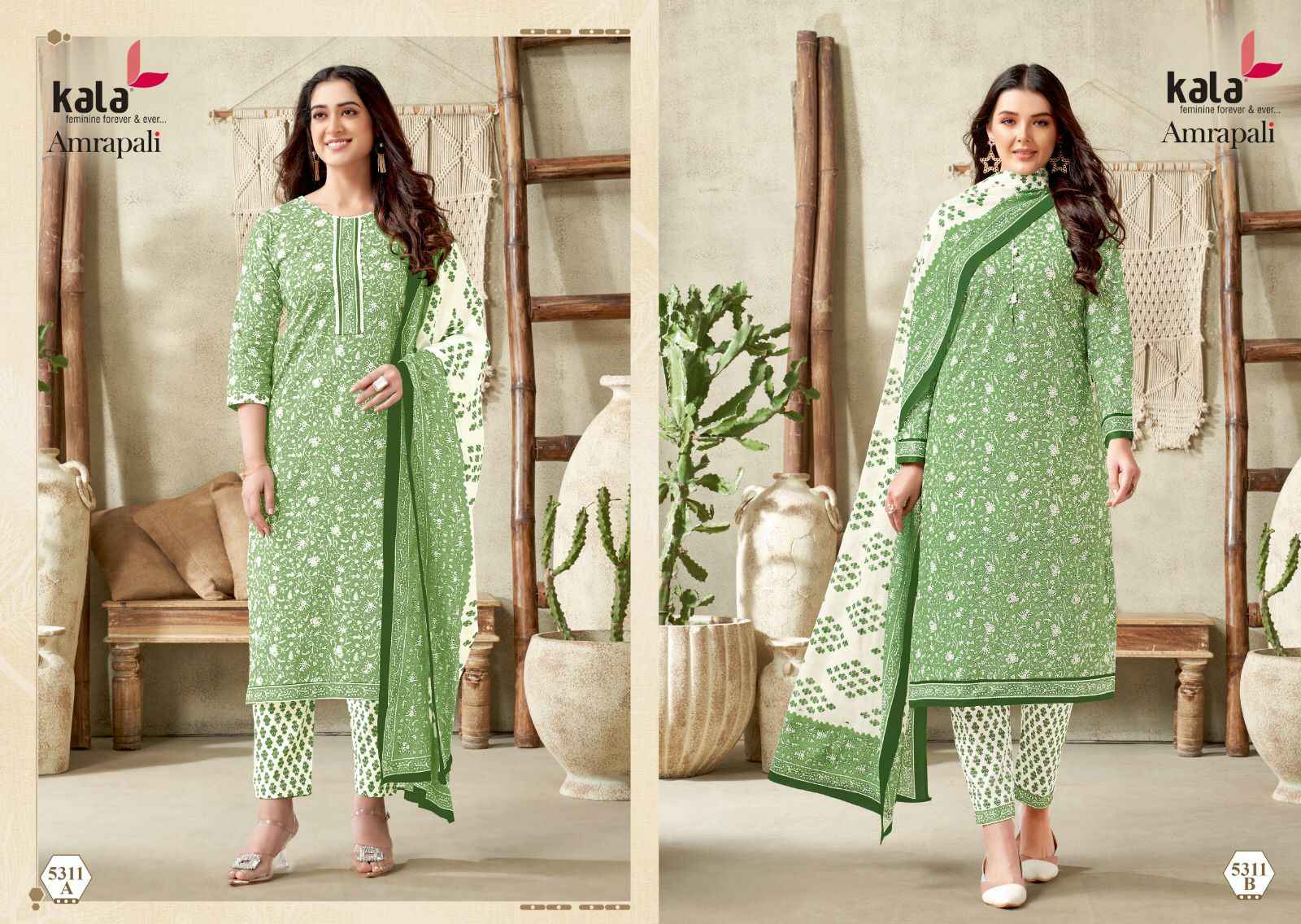 Kala Fashion Amrapali Vol 1 Cotton Dress Material 12 pcs Catalogue