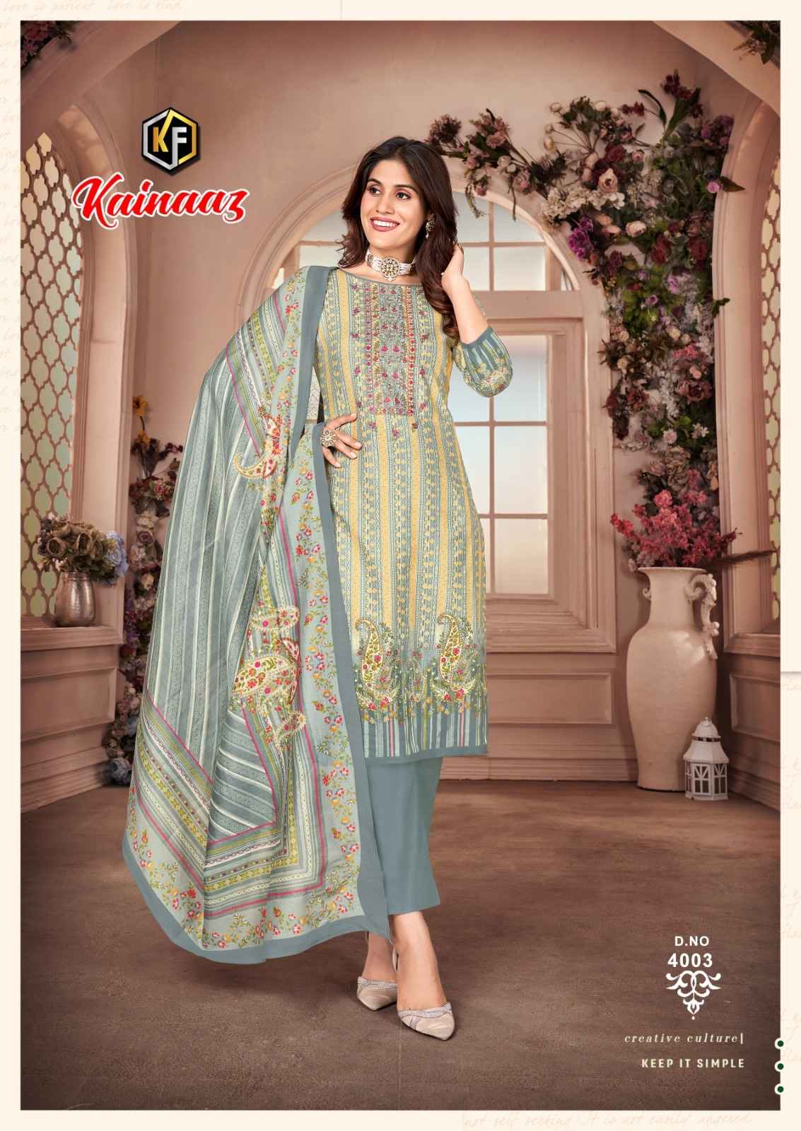 Keval Fab Kainaaz Vol 4 Cotton Dress Material 8 pcs Catalogue