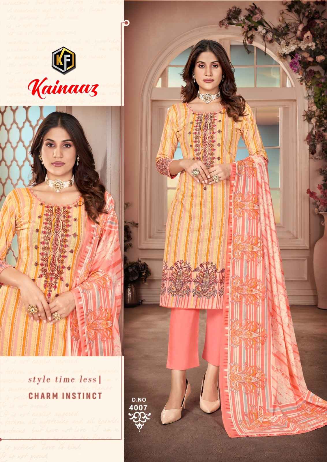 Keval Fab Kainaaz Vol 4 Cotton Dress Material 8 pcs Catalogue