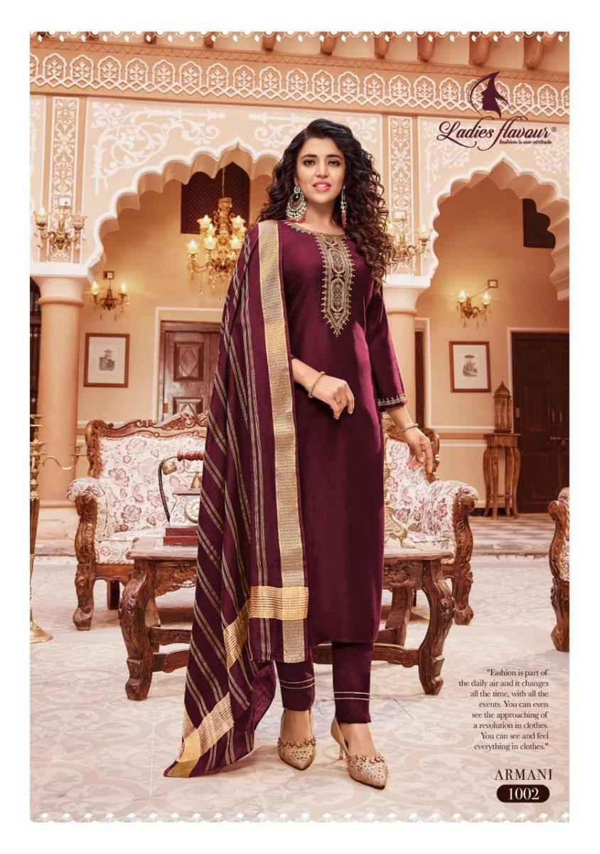Ladies Flavour Armani Readymade Viscose Dress 6 pcs Catalogue