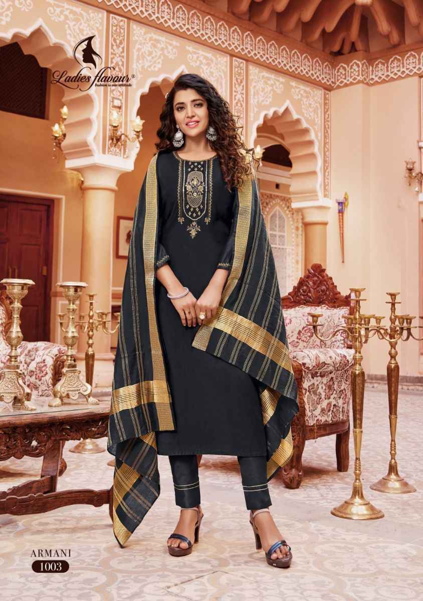 Ladies Flavour Armani Readymade Viscose Dress 6 pcs Catalogue