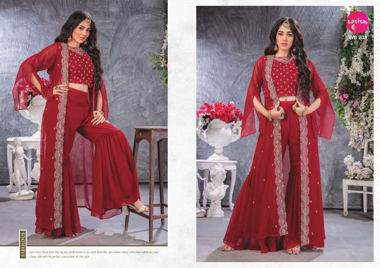 Lapink Wedding Bells Vol 2 Georgette Kurti Combo 6 pcs Catalogue