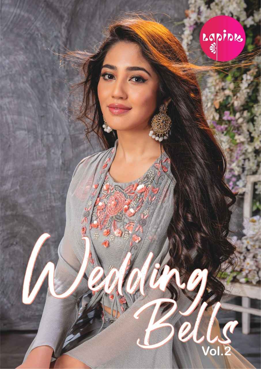 Lapink Wedding Bells Vol 2 Georgette Kurti Combo 6 pcs Catalogue