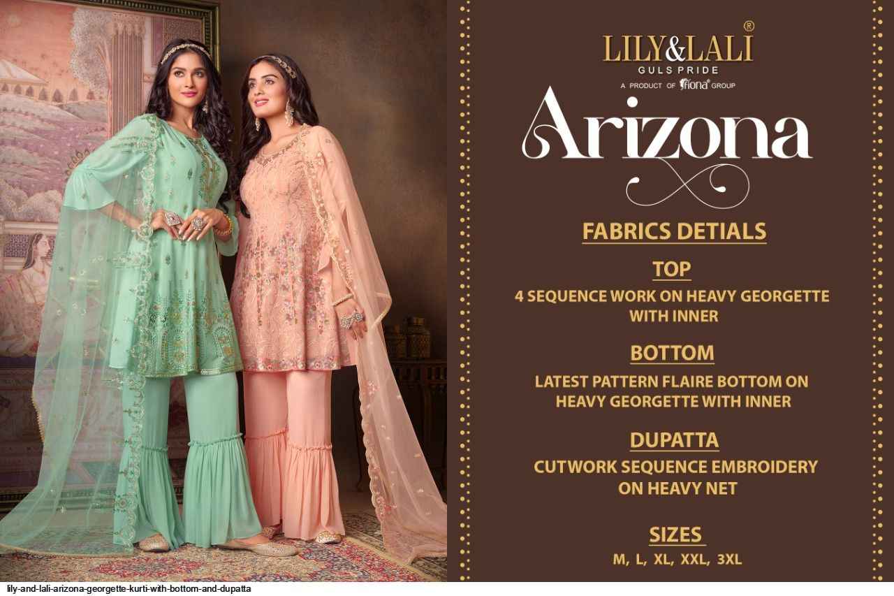 Lily Lali Arizona Georgette Kurti Combo Wholesale Kurtis Online