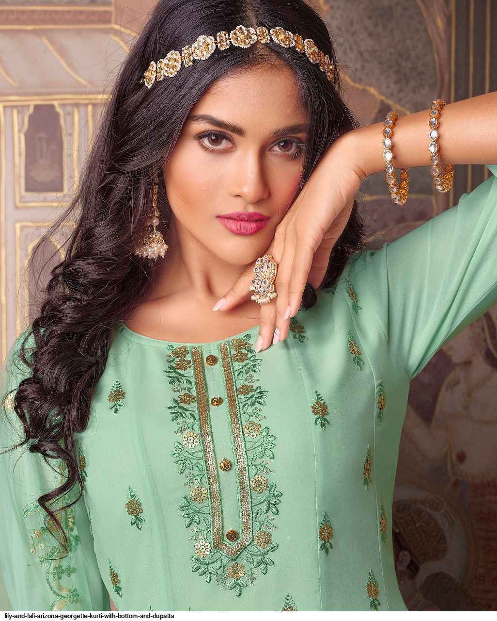 Lily Lali Arizona Georgette Kurti Combo Wholesale Kurtis Online