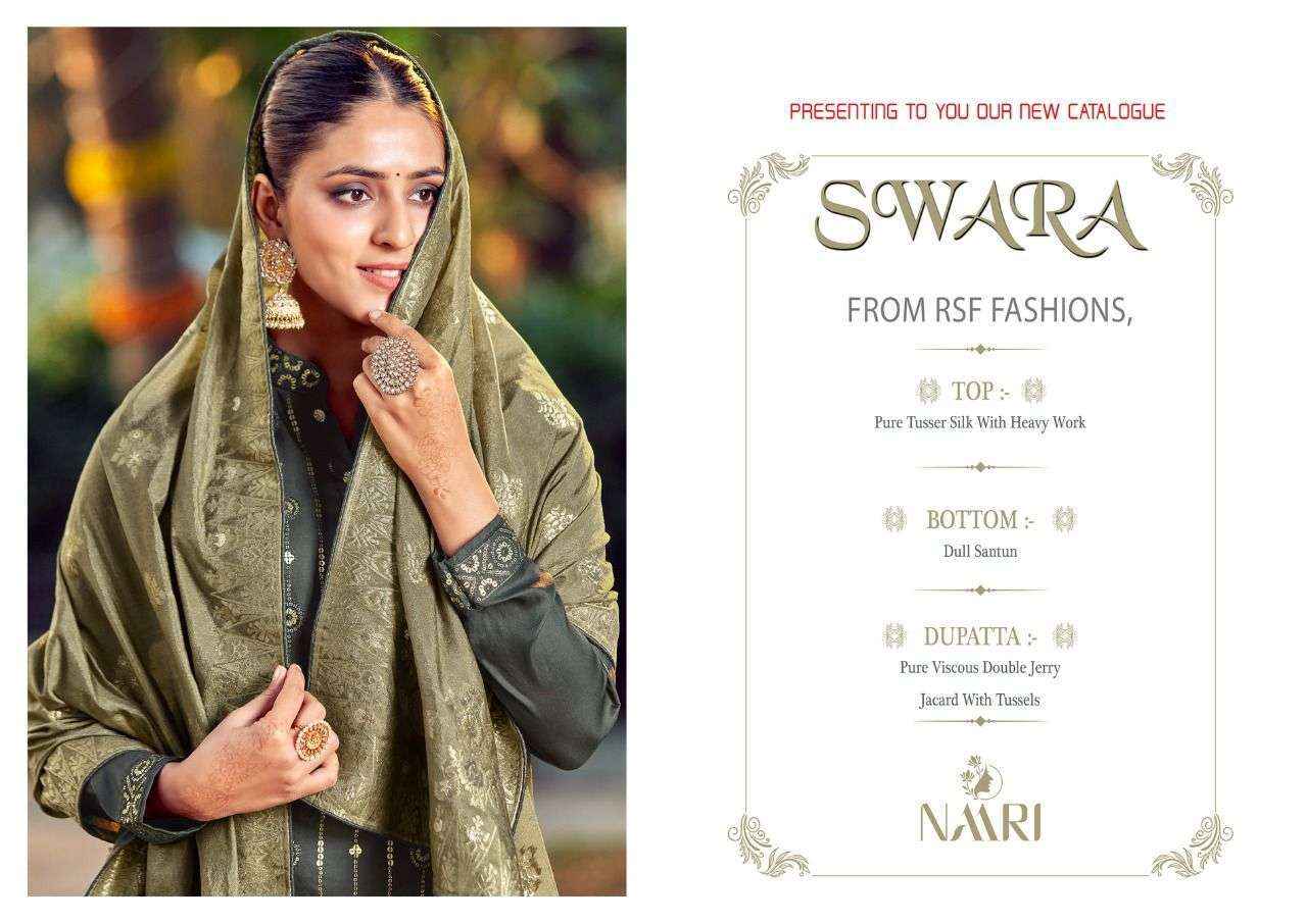 Naari Swara Vol 1 Silk Cotton Dress Material 6 pcs Catalogue