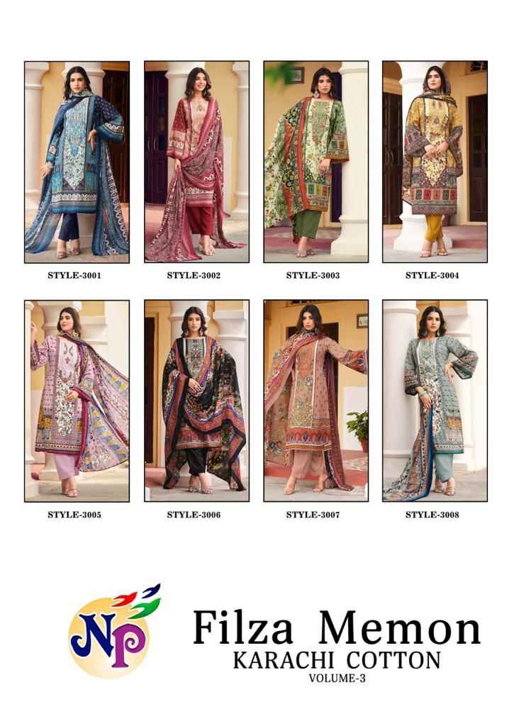 Nand Gopal Filza Memon Vol 3 Cotton Dress Material 8 pcs Catalogue
