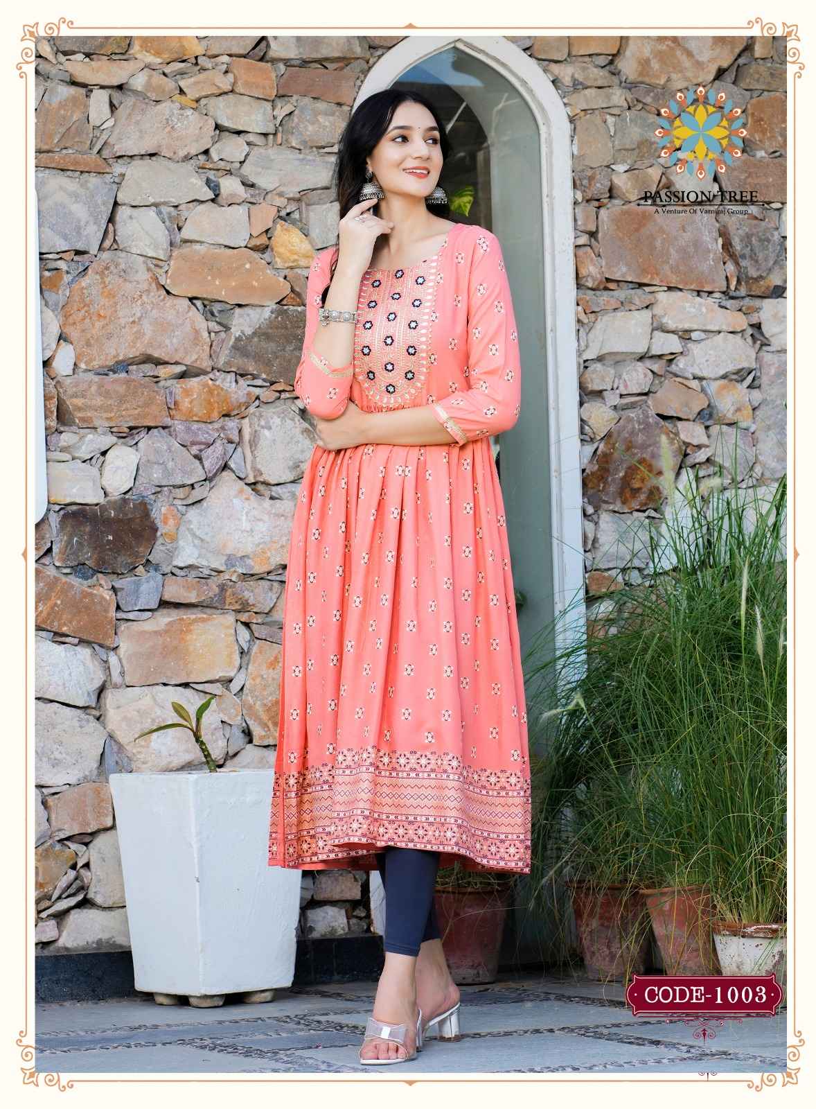 Passion Tree Fashion Bella Vol 1 Rayon Kurti 8 pcs Catalogue