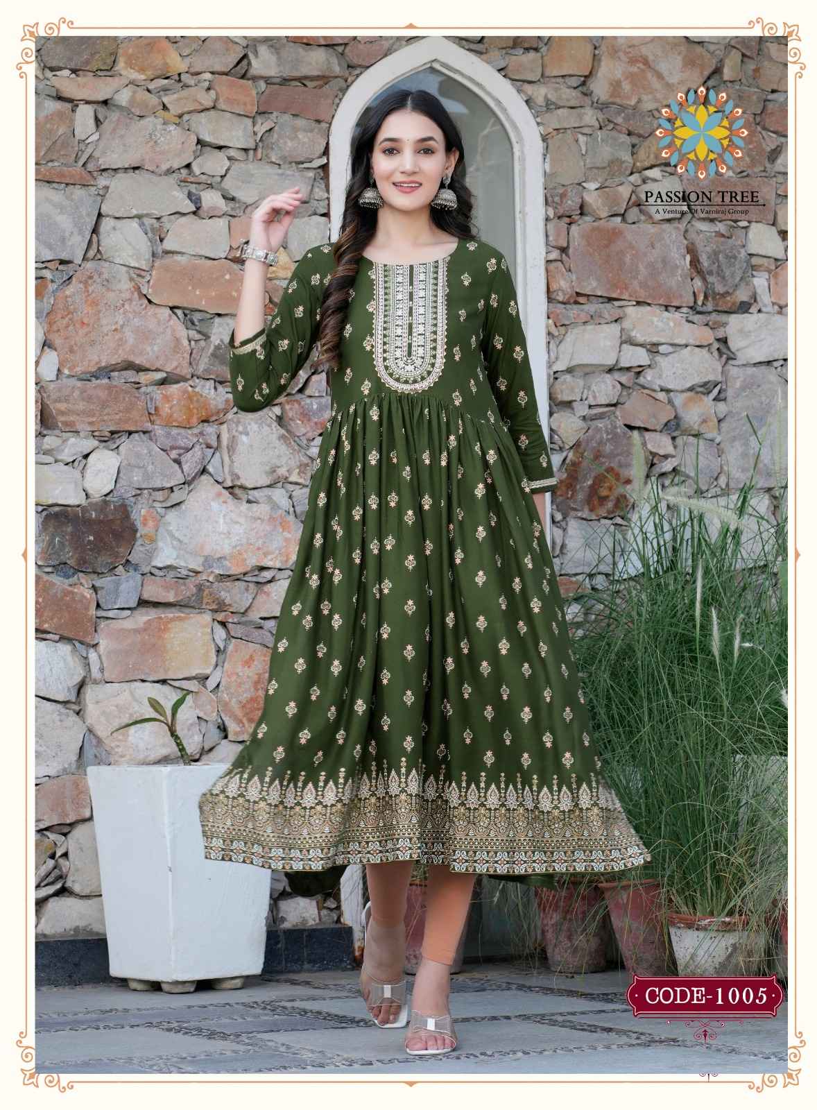 Passion Tree Fashion Bella Vol 1 Rayon Kurti 8 pcs Catalogue